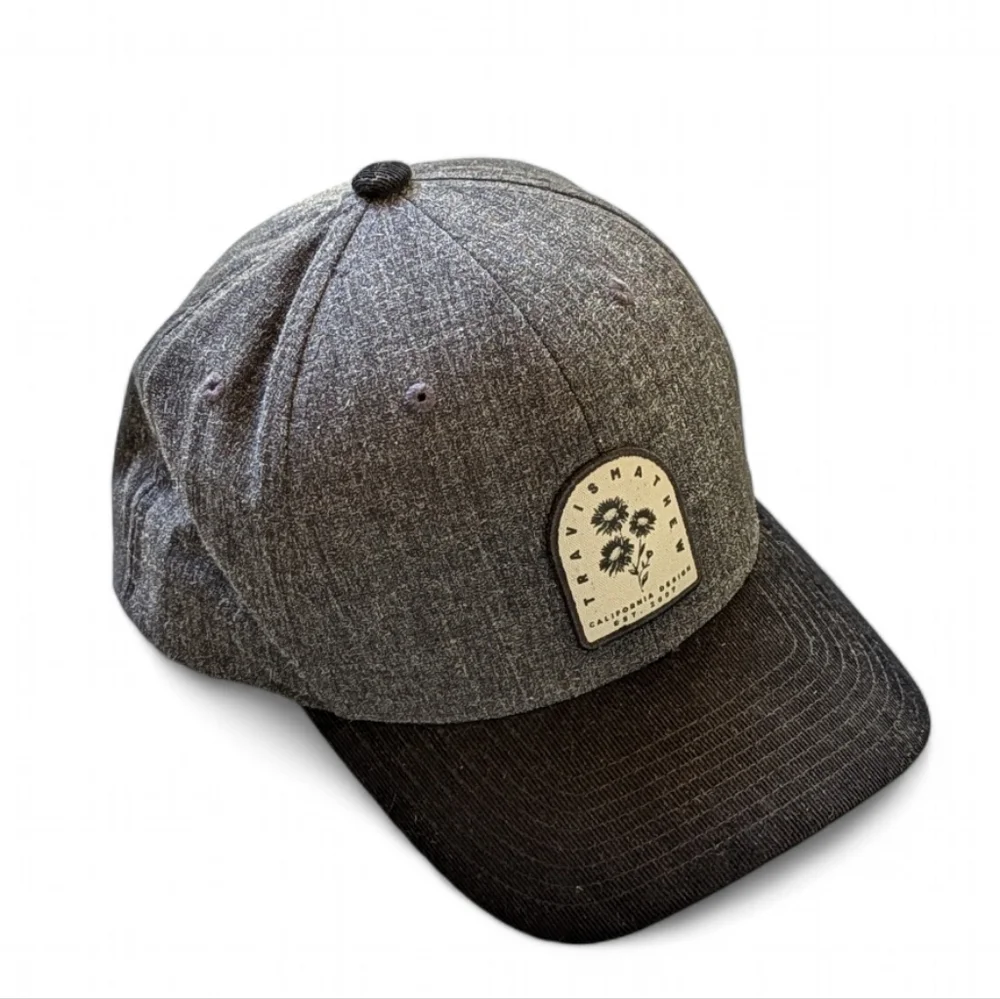 Travis Mathew Corduroy Bill‎ Nightjar Snapback Hat Heather Black Golf Cap